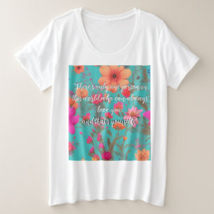 Citation Inspirationnelle Florales Bleues Colorées
