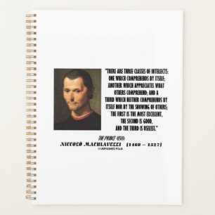 Citation Machiavelli Trois Classes D'Intelligents