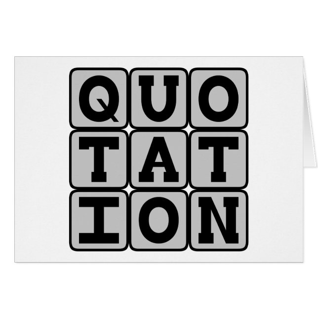 Citation, mots célèbres (Devant horizontal)