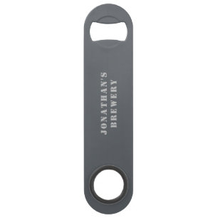 Citation personnalisée en gris rustique Clé de bar