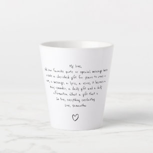Citation Personnalisée Mug Café Thé Manuscrite