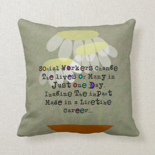 Citation retirée #13 de coussin d'assistant socia