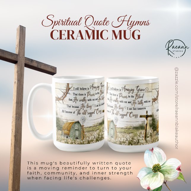 Citation Spirituelle Hymnes Mug Céramique (Créateur téléchargé)
