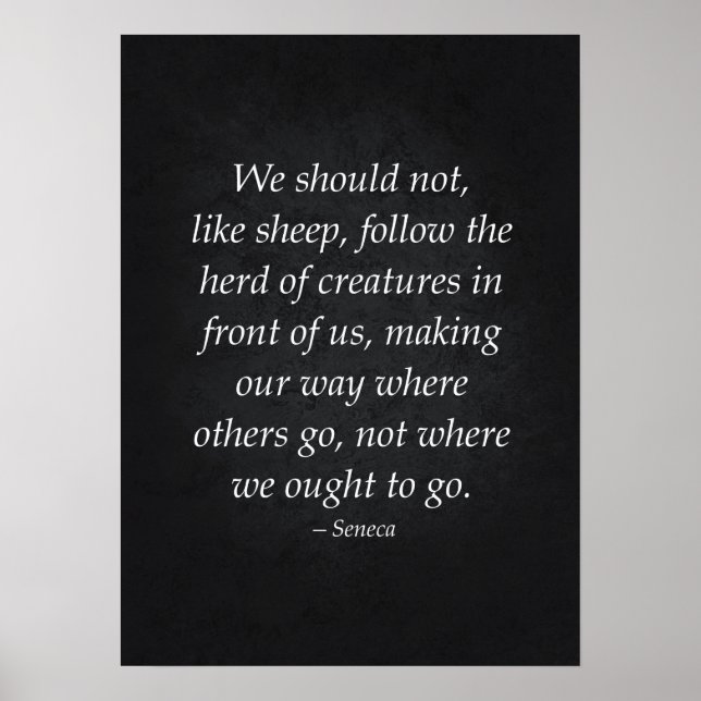 Citation stoïque - Affiche motivationnelle (Devant)