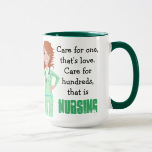 Citation sur l'Infirmière Tasse à Café Blanche et