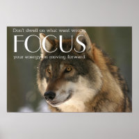 Citation sur Wolf Image Encouragement Poster