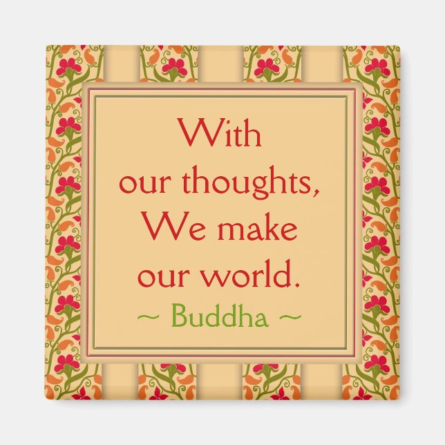Citations de bouddha ~ Magnet de motivation (Devant)