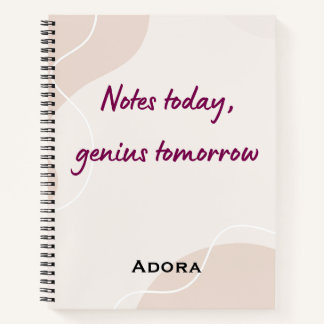 Citations de cahier – « Notes aujourd'hui, génie d