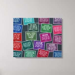 Citations de football pour motif toile étirée