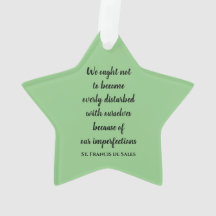 Citations de St Francis de Sales Ornement acryliqu