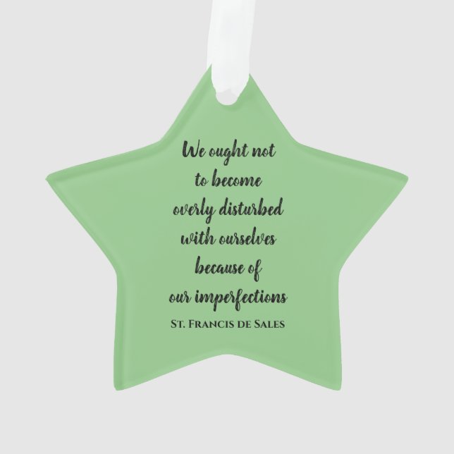 Citations de St Francis de Sales Ornement acryliqu (dos)