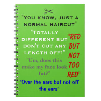 Citations drôles de carnet de coiffeur
