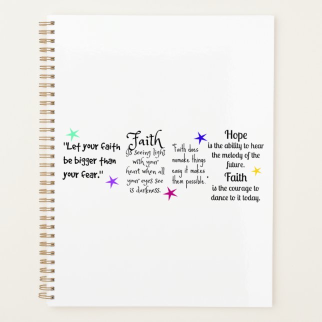 Citations inspirantes sur la foi et l'espoir (Devant)