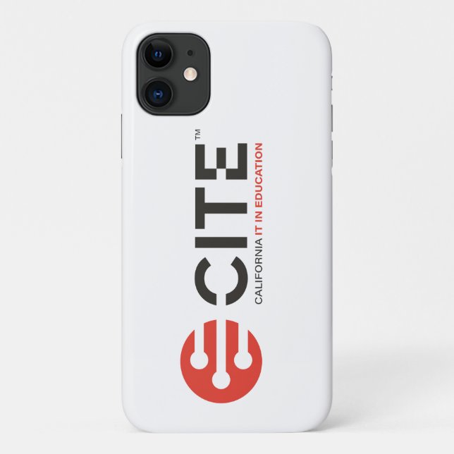 CITE iPhone Case Weiß (Rückseite)