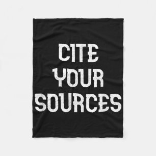 Cite Your Sources Funny Debate Fleecedecke