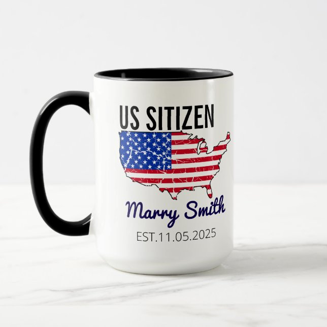Citizenship Day American  – Proud to Be an America Tasse (Links)