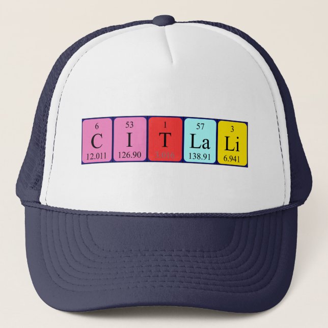 Citlali in periodischer Tabelle Truckerkappe (Vorderseite)