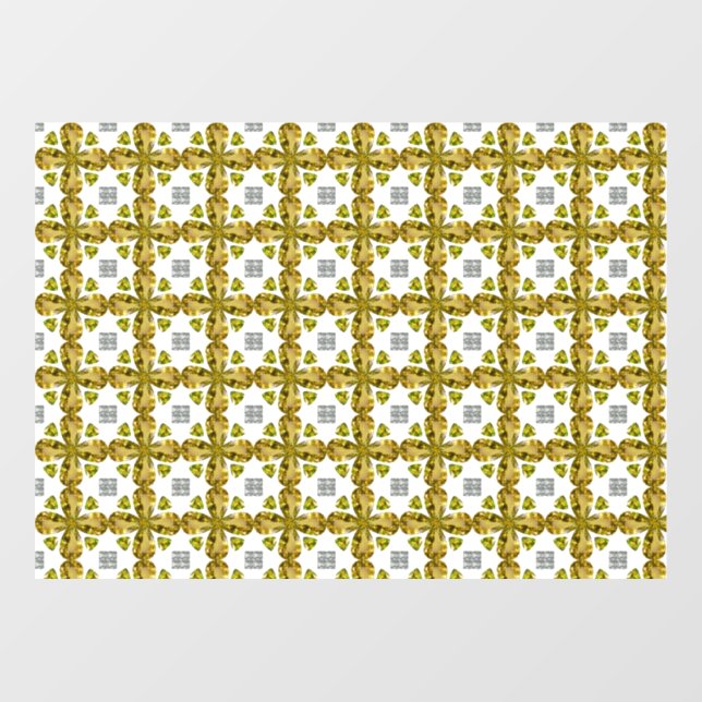 Citrine Clover Fensteraufkleber (Blatt)