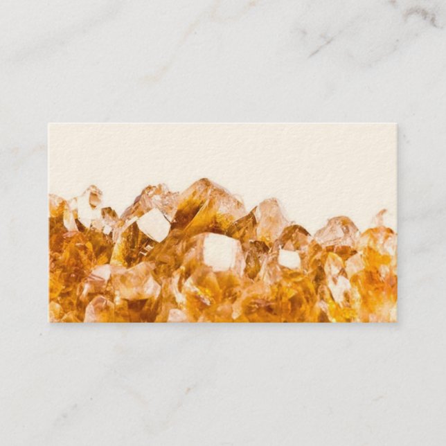 Citrine Crystal Business Card Visitenkarte (Vorderseite)