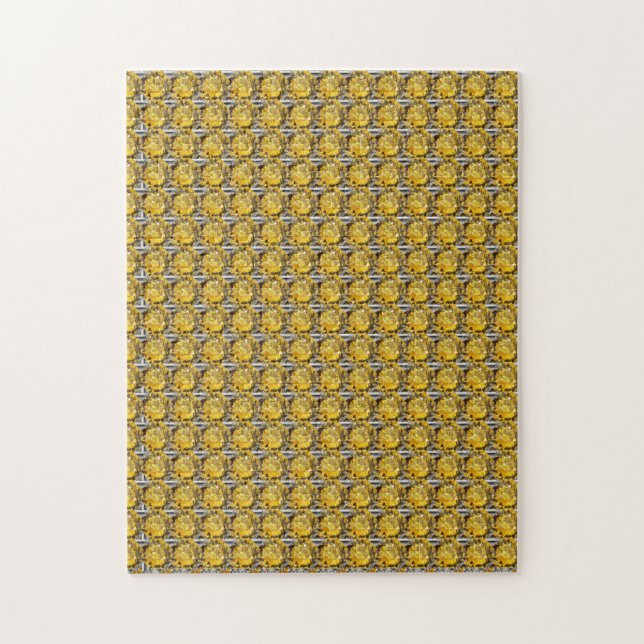 Citrine Diamond Gemstone Art, gelb (Vertikal)