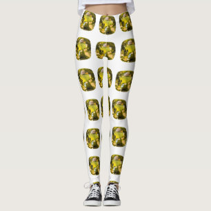 Citrine Gemstone Gelb Leggings