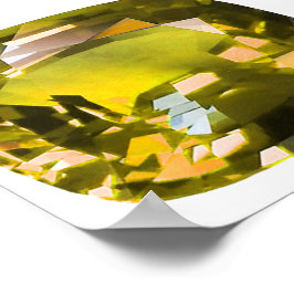 Citrine Gemstone Gelb Poster