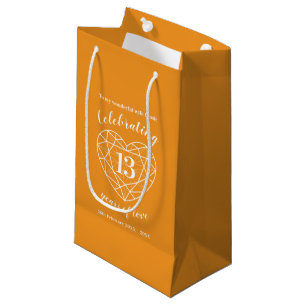 Citrine Wedding Jubiläum 13. Message Geschenktasch Kleine Geschenktüte
