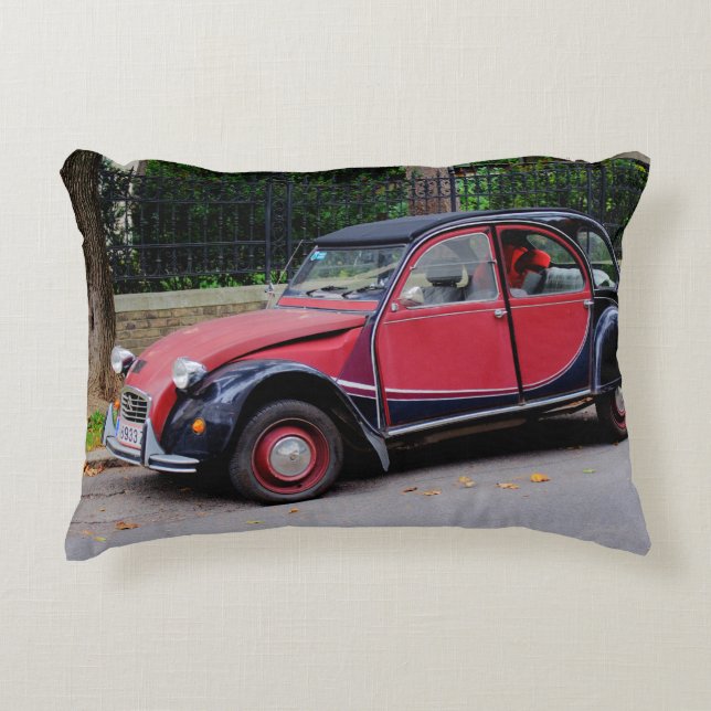Citroen 2 CV Charleston Zierkissen (Vorderseite)