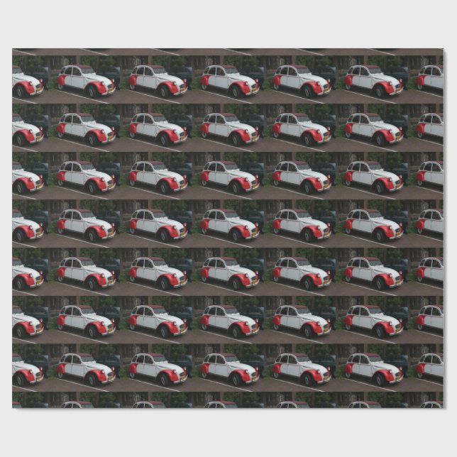Citroen 2 CV Dolly Geschenkpapier (Flach)