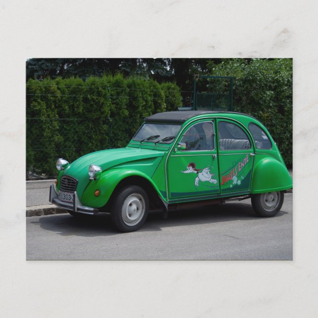 Citroen 2 CV Sauss Ente Postkarte (Vorderseite)