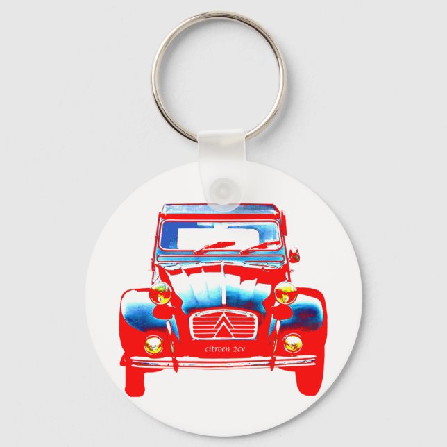 Citroen 2CV 2 Schlüsselanhänger (Vorderseite)