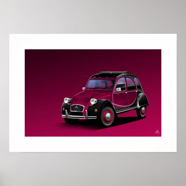 Citroen 2CV Charleston Poster Illustration (Vorne)