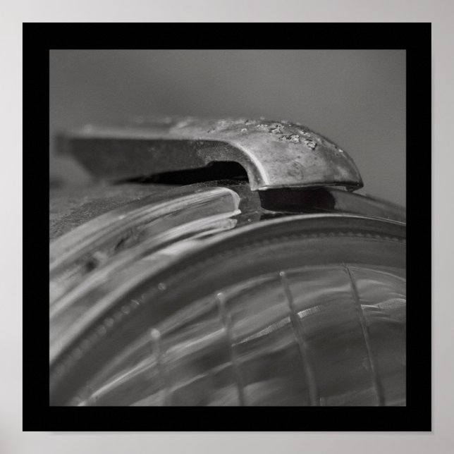 Citroen 2cv Classic poster vintage, design rétro (Devant)