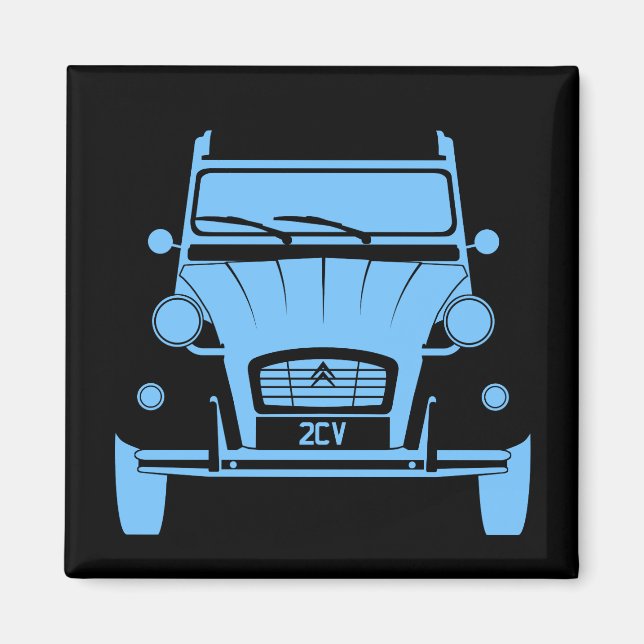 Citroen 2CV Deux Chevaux Kühlschrankmagnet (Vorne)