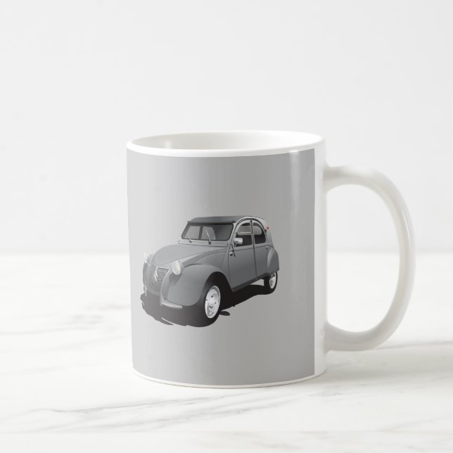 Citroën 2CV - gris - logo - tasse de (Droite)