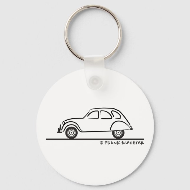 Citroen 2CV Schlüsselanhänger (Vorderseite)