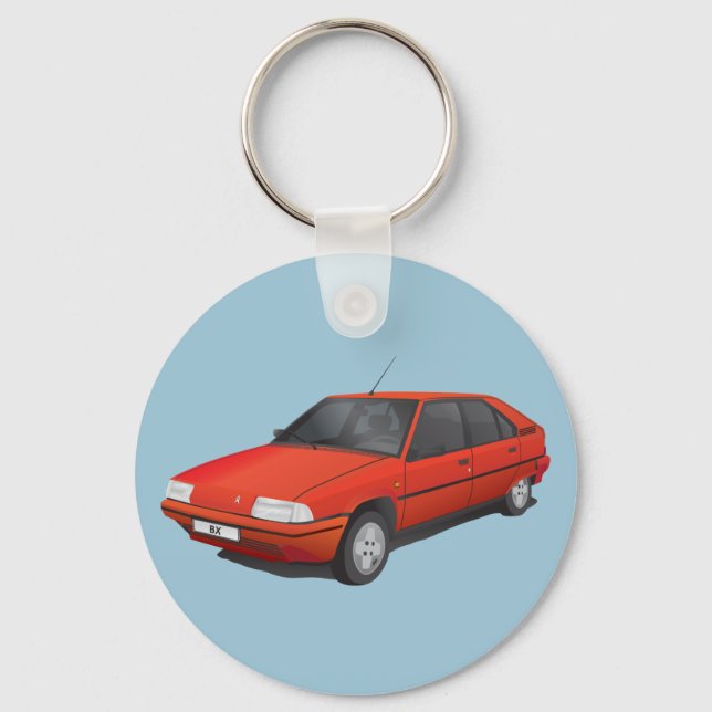 Citroën BX red Schlüsselanhänger (Vorderseite)