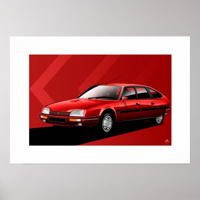Citroen CX MK2 GTI Turbo 2 Poster (Vorne)