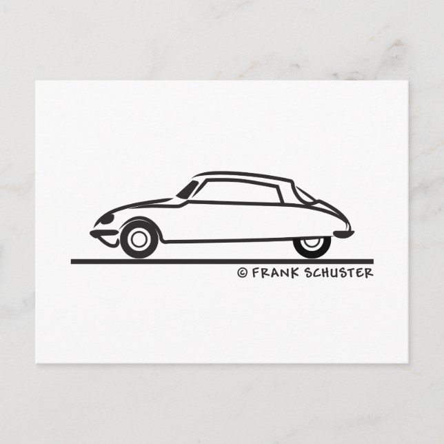 Citroën DS 21 Postkarte (Vorderseite)