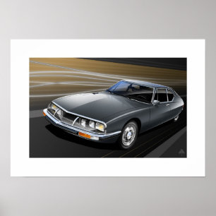 Citroen Inspektions-Plakat-Illustration Poster