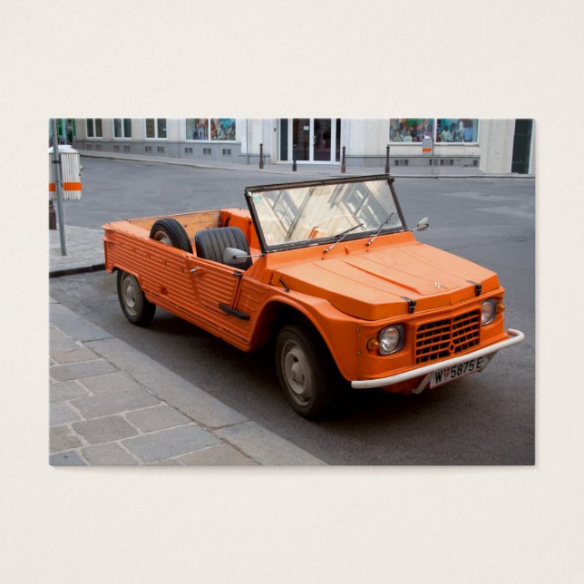 Citroen orange Mehari (Devant)