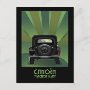 Citroen Traction Avant Postcard Postkarte