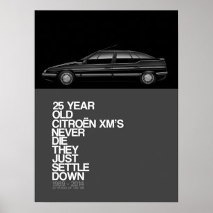 Citroen XM 25. Jubiläum Poster