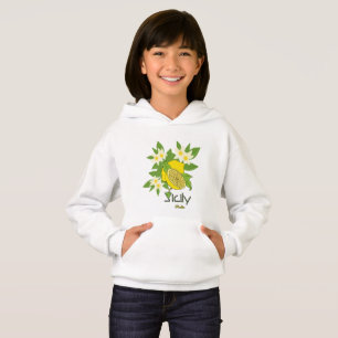Citron avec fleurs