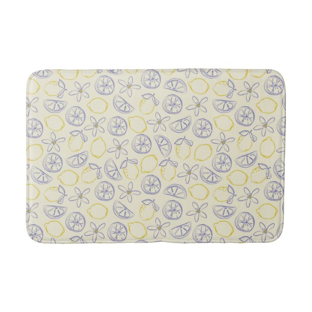Citron Doodle Muster Bath Mat Badematte (Vorderseite)