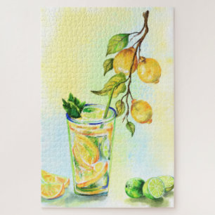Citron Jus Cool Boire Lemonade Jigsaw Puzzle
