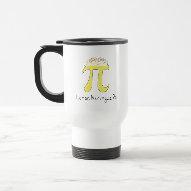 Citron meringue Pi mignonne Math Café Travel Mug (Gauche)