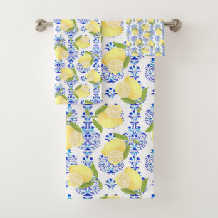Citron Motif Aimer Blanc