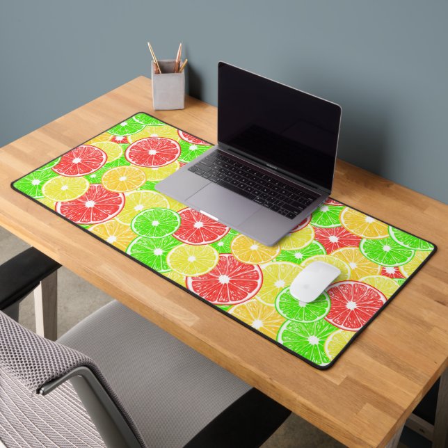 Citron, orange, pamplemousse et tranches de citron (Bureau 2)