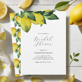 Citron thème Douche nuptiale Invitations Impressio